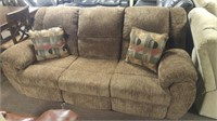 Ashley Brown Double Reclining Sofa