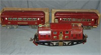 Lionel Std Gauge Electric & 2 Boxed Pass Cars