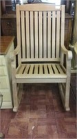Large wooden rocking chair