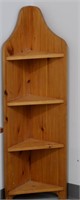 Pine Corner Knick Knack Shelf