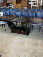 Solid wood unique rectangular dining table with