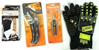 Snips, Pruners, Compression Knee Sleeve, XL Gloves