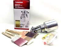Husky Spray Gun & Brushes