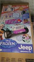 Power wheel 12 V battery operated frozen jeep