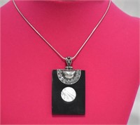 Sterling Chain & Pendant Necklace