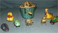 Mixed Tin Lithographed Windup Toy Lot
