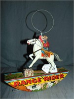 Marx Lone Ranger Range Rider Tin Litho Wind-up Toy