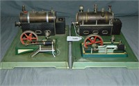 2 Large Fleischmann Stationary Steam Engines
