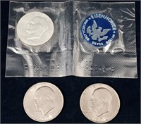 Eisenhower Silver Dollars (3)
