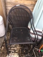 2 Iron Patio Chairs