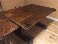 Rustic Pine Wood Table 56"x42"