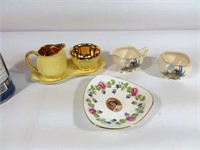 Accessoires à thé en porcelaine, Crown Devon,