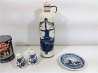 Ensemble porcelaine Delft Blue Holland