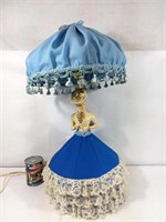 Lampe de table dame en bleue - Kitsch Lamp