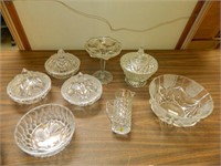 Lidded Candy Dishes and Decorative Crystal Bowls