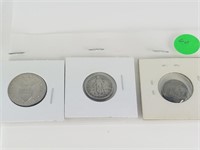 3 PC US PHILIPPINES SILVER COINS