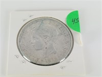 1898 5 PESETAS SILVER COIN