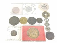 MISC LOT OF TOKENS AND CULL COINS