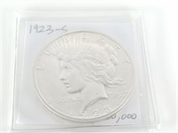 PEACE SILVER DOLLAR COIN 1923 S