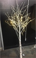 5' LED Birch Tree No Base Only some Lights Works