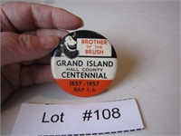 Vintage Grand Island Centennial PinBack