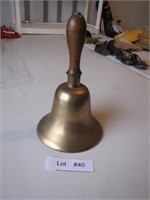 Large Antique Brass #10 School Bell