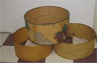 (3) Vintage Lamp Shades