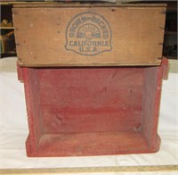 Vintage Wooden Boxes & Signage