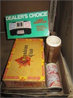 Card Shuffler & Cigar Box