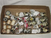 Assortment of Buttons & Thread Spools