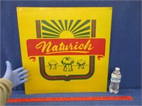 old yellow "naturich" farm sign - canton kansas