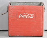 Vintage Coca-Cola Metal Cooler c1958