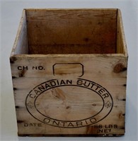 Vintage Wood Canadian Butter Crate