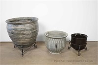 Lot of 3 Planters
