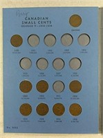 Whitman Album with 48 Canadian Small Cents