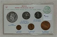 Mexico " Modern" Uncirculated Type Set