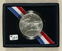 1991  USO 50th Anniversary Silver Dollar  Unc