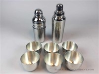 Cocktail Shakers and Pewter Cups