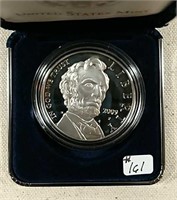 2009  Abraham Lincoln Commerative Silver Dollar