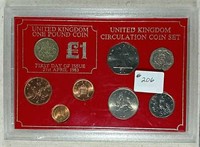 United Kingdom Circulation Coin Set