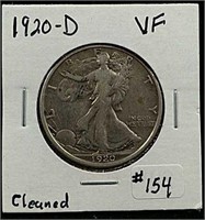1920-D  Walking Liberty Half Dollar