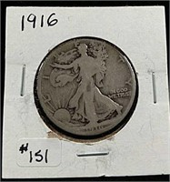 1916  Walking Liberty Half Dollar  G