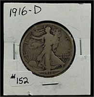 1916-D  Walking Liberty Half Dollar  G