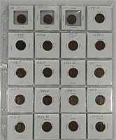 Sheet of 20 Lincoln cents