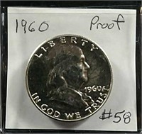 1960  Franklin Half Dollar  Proof