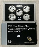2012  US. Mint  Silver Quarters Proof set
