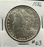 1886  Morgan Dollar  BU