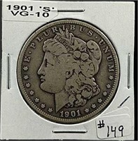 1901-S  Morgan Dollar  VG