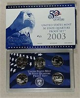 2003  US. Mint State Quarters Proof set
