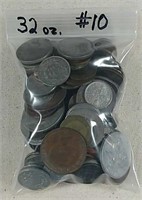 32 oz. Bag of Mixed Foreign coins